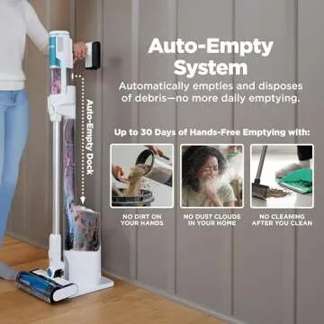 Shark Clean & Empty Cordless Stick Vacuum – Lightweight with HEPA Filter and Auto-Empty Feature fo...