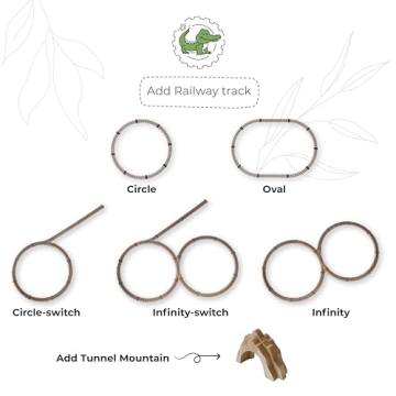 Personalized Wooden Name Train Toy for Newborns and Toddlers