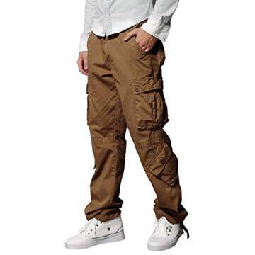 Match Men's Versatile Cargo Pants - Ultimate Comfort for All