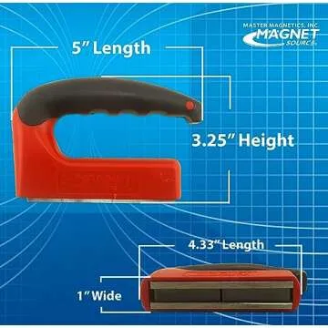 Strong 100 lb Magnet with Ergonomic Handle - Master Magnetics