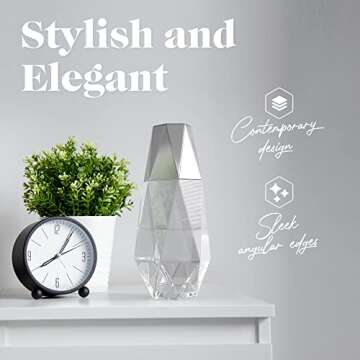 Elegant Geometric Bedside Water Carafe Set for Home