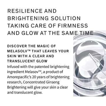 Sulwhasoo Concentrated Ginseng Renewing Brightening Ampoule- Korean Skincare, Brightening & Visibly Firming, Improves the Look of Dark Spots, Niacinamide - 0.67 fl. oz.