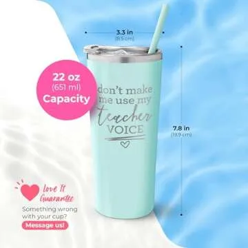 Funny Teacher Tumbler - Insulated Stainless Steel Travel Mug