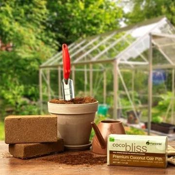 Coco Bliss 650gm Bricks (5-Pack) - Organic Coco Coir for Plants - OMRI-Listed Coco Coir for Garden Soil & Potting Mixes - Coconut Fiber Mixes with Potting Soil for Indoor Plants & Outdoor Plants