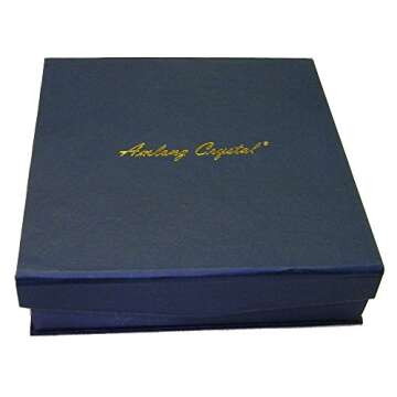 Amlong Crystal Large Square Crystal Ashtray with Gift Box, 6 x 6 inch (150mm X150mm), Clear