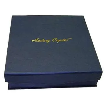 Amlong Crystal Large Square Crystal Ashtray with Gift Box, 6 x 6 inch (150mm X150mm), Clear