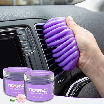 TICARVE 2Pack Cleaning Gel for Car Putty Car Vent Cleaner Cleaning Putty Gel Auto Tools Car Interior...