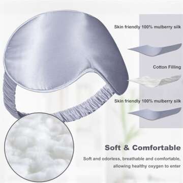 Luxury Silk Sleep Mask by ANNIKA SILK for Ultimate Comfort