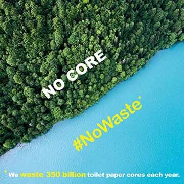 Smitten Premium Bamboo Toilet Paper, Plastic-Free, No Lint, No Core-No Waste, Unbleached, 3-ply | 32 Rolls (Bulk)