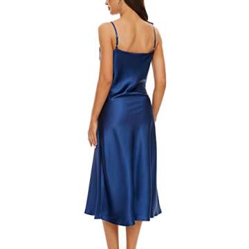 Chic MOUEEY Satin Midi Dress for Summer Outings
