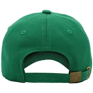 KB-LOW KGN Classic Cotton Dad Hat Adjustable Plain Cap. Polo Style Low Profile (Unstructured) (Classic) Kelly Green Adjustable