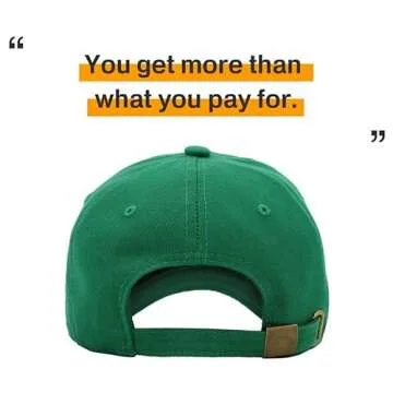 KB-LOW KGN Classic Cotton Dad Hat Adjustable Plain Cap. Polo Style Low Profile (Unstructured) (Classic) Kelly Green Adjustable