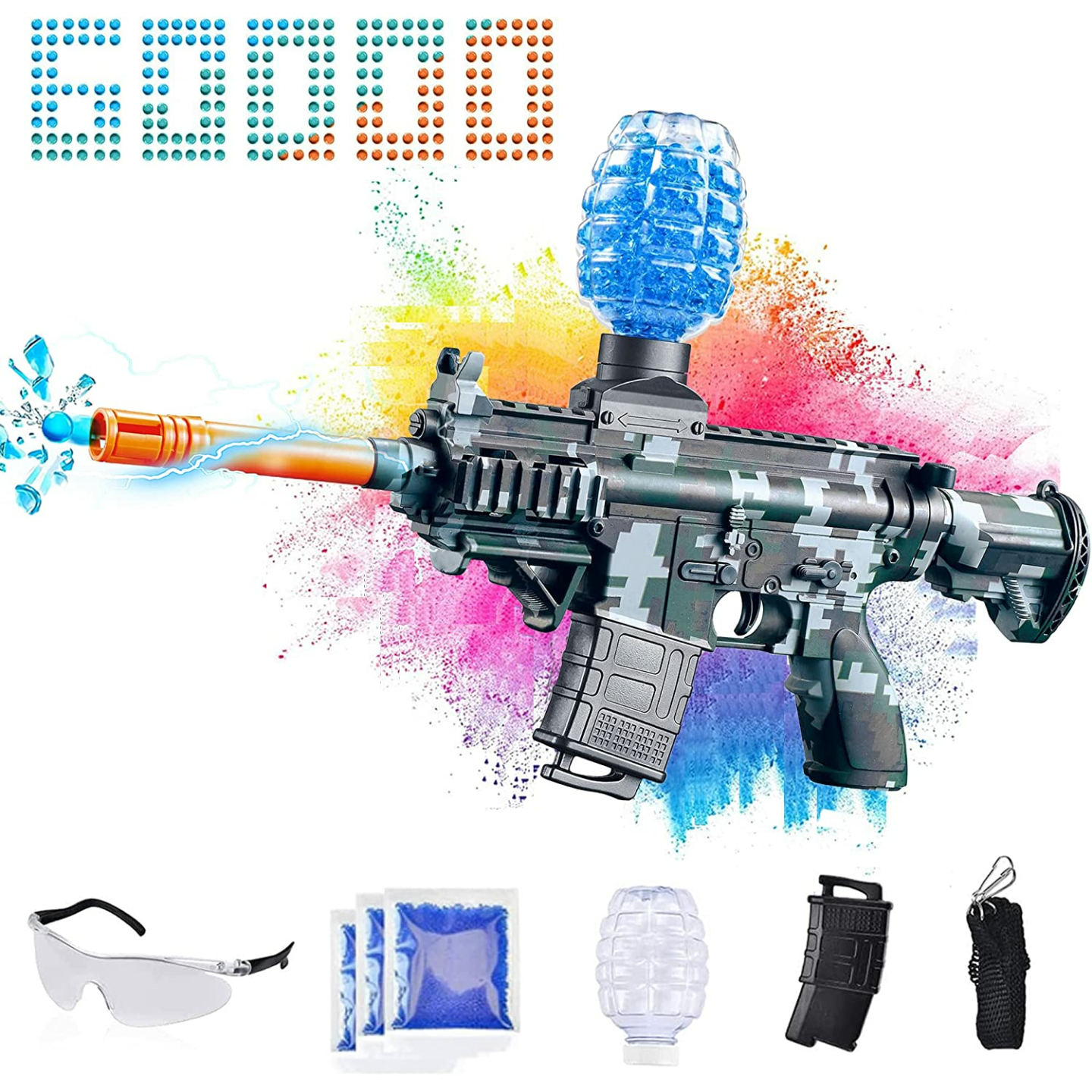 Electric Eco-Friendly Gel Ball Blaster Toy - Ages 12+