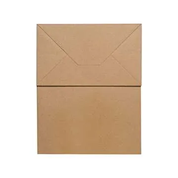 Brothersbox Brown Paper Bags with Handles Bulk 100PCS Kraft Paper Bags, 8 * 4.76 * 10 Inch Medium Craft Paper Gift Bags for Birthday Party Grocery Retail Shopping Business
