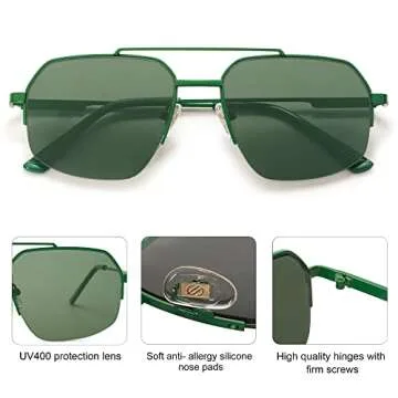 SOJOS Trendy Aviator Sunglasses for Men and Women