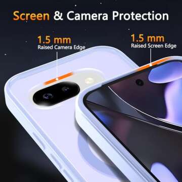 Durable Magnetic Phone Case for Google Pixel 9a with Screen Protector