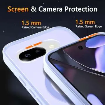 Durable Magnetic Phone Case for Google Pixel 9a with Screen Protector