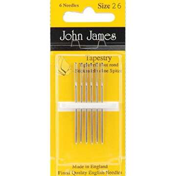 High-Quality Tapestry Needles Bundle in Sizes 24-28
