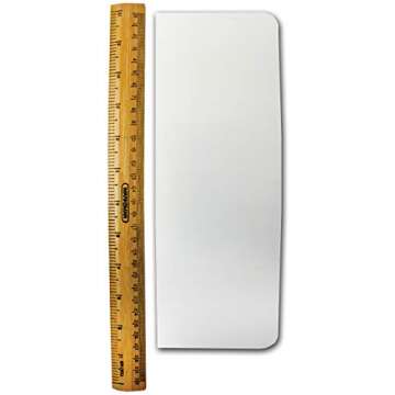 PME Tall Cake Plain Edge Plastic Side Scraper 10 x 9.3 Inces, White, Standard