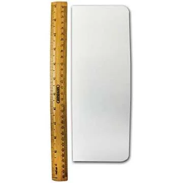 PME Tall Cake Plain Edge Plastic Side Scraper 10 x 9.3 Inces, White, Standard