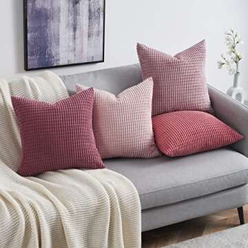 Topfinel Aesthetic Pink Room Decor Throw Pillows Covers for Couch Living Room Bedroom, Coquette Room...