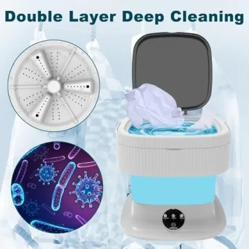 Portable 16L Mini Washing Machine for Travel & Camping