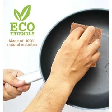 SCRUBIT Natural Scouring Pads - Eco Friendly Kitchen Cleaners