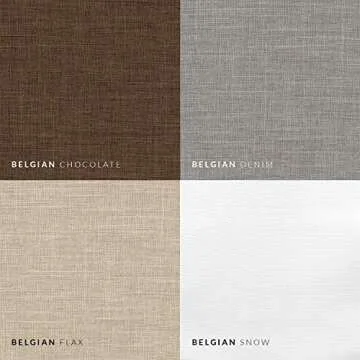 CHICOLOGY Roman Shades for Windows , Window Treatments , Roman Shades , Roman Window Shades , Room Darkening Shades , Window Shades , 36"W X 64"H , Belgian Flax (Privacy & Light Filtering)