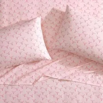 Wrangler - King Sheet Set, Super Soft Bedding Set, Luxuriously Soft Bedding Set, Yellowstone Inspired, Oeko-Tex Certified (Steer Skulls Pink, King)