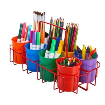 Colorations Marker Caddy for Organized Art Supplies