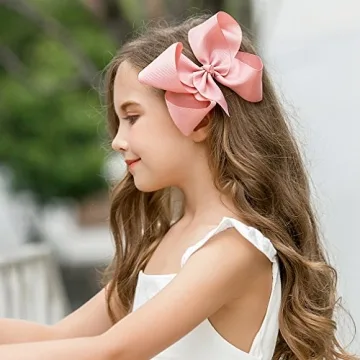 DEEKA Hand-made Grosgrain Ribbon Hair Bows 20 PCS Set