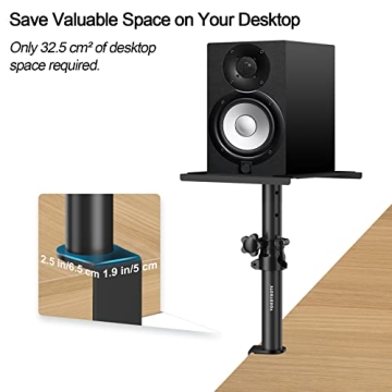 Vondynote Adjustable Desktop Clamp Speaker Stands