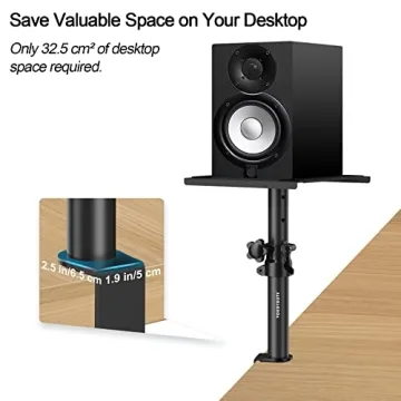 Vondynote Adjustable Desktop Clamp Speaker Stands