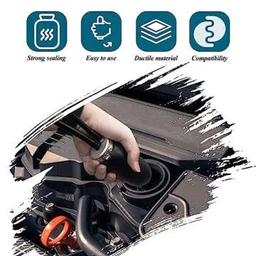 Solary Universal Easy Intake Adapter - Automotive Smoke Machine Intake Bladder/Inflatable Block Off Bladder for Fuel Leakage Detection/Detect Fuel Leaks with Ease