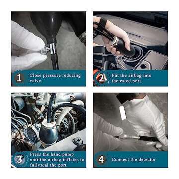 Solary Universal Easy Intake Adapter - Automotive Smoke Machine Intake Bladder/Inflatable Block Off Bladder for Fuel Leakage Detection/Detect Fuel Leaks with Ease