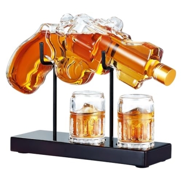 Limited Edition Kollea Gun Whiskey Decanter Set - Perfect Birthday Gifts for Dad