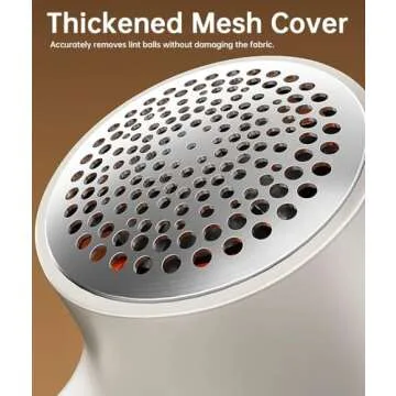 Rechargeable Fabric Shaver,Lint Remover, 3-Speed Sweater Shaver with LED Display, 2 Replaceable Stainless Steel 6-Blade Heads for Clothes, Sweaters, Furniture, Lint Balls and Fabric Pilling