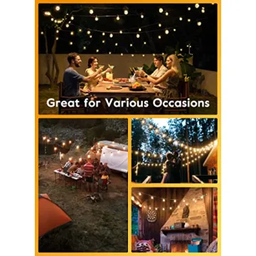 Brightown 50FT LED Shatterproof String Lights for Outdoors