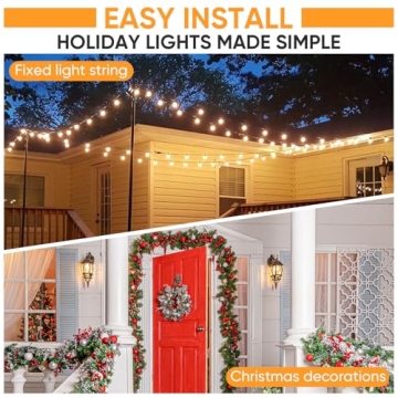 50 PCS Heavy Duty Outdoor String Light Clips for Any Occasion