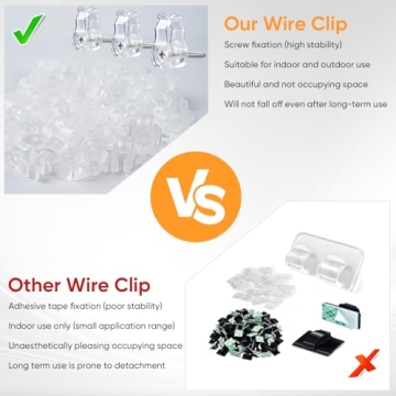 50 PCS Heavy Duty Outdoor String Light Clips for Any Occasion