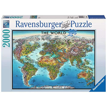 Ravensburger World Map 2000 Piece Jigsaw Puzzle for Adults