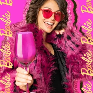 Barbie Inspired Dragon Glassware Wine Glasses Set 2