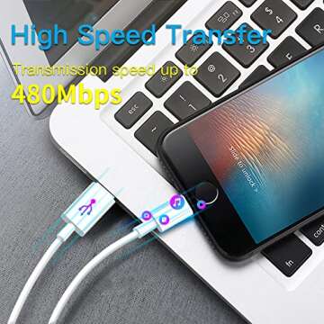 Lightning Cable [MFi Certified] 3Pack 6FT iPhone Fast Charger Cable Power Delivery Type C Charging Cord Compatible with iPhone 14 13 13 Pro Max 12 12 Pro Max 11 XS XR X 8 iPad,White