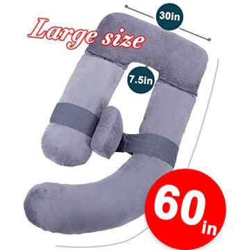 AS AWESLING 60in Full Body Pillow | Nursing & Maternity Support
