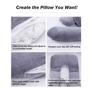 AS AWESLING 60in Full Body Pillow | Nursing & Maternity Support