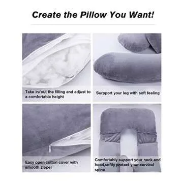 AS AWESLING 60in Full Body Pillow | Nursing & Maternity Support