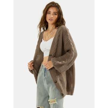 EXLURA Oversized Cardigans for Winter 2025