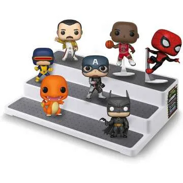 3-Tier Plastic Riser Display Stand for Figures & Toys