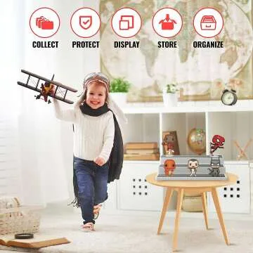 3-Tier Plastic Riser Display Stand for Figures & Toys