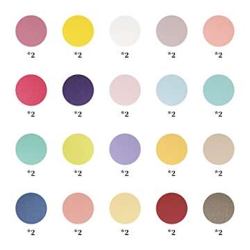 Magic Ants Colored Cardstock Paper, 80 Sheets 40 Colors, Double Sided Printed Cardstock Paper, Premium Thick Paper for Crafts, A4 Card Stock for DIY Projects, Colorful Paper for Card Making, 250 GSM